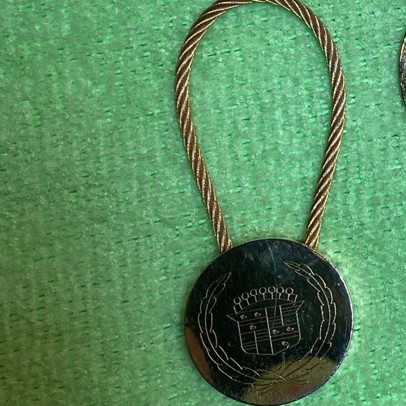Six Cadillac Gold Tone Key Charms. - Picture 5 of 5